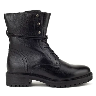 Image de GEOX Boots HOARA, cuir lisse, noir, femme