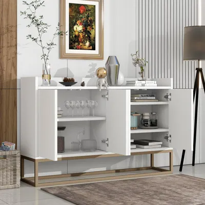 Produktbild von Modernes Dressoir mit 4 Türen und verstellbarem Fach