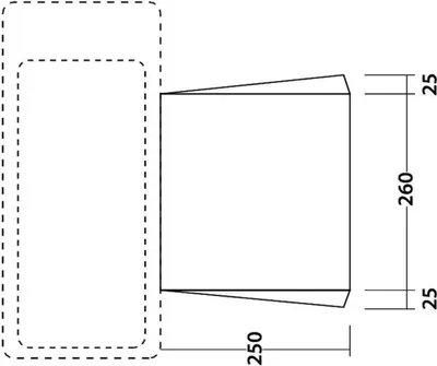 Easy Camp Vordach Canopy Grau