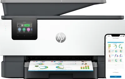 Obrázek produktu pro HP OfficeJet Pro 9120e Bezdr. př. All-in-One Barva Tiskárna, Instant Ink; Oboustranný tisk, Termotiskárna, Barevný tisk, 4800 x 1200 DPI, A4, Přímý tisk, Šedá