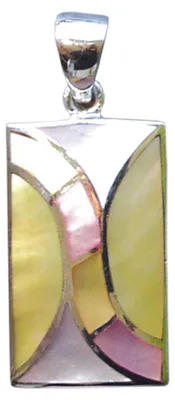 Produktbild von Anhänger "Perlmutt"  2,8cm Silber 925