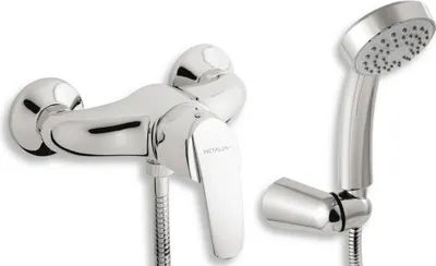 Produktbild von Novaservis Metalia 56 - Duschwandarmatur-Aufputz, mit Kopfbrause, chrom 56060,0