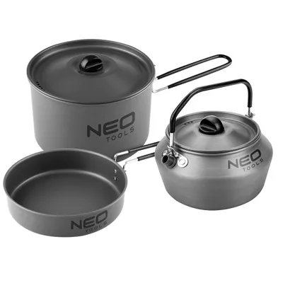 Produktbild von NEO TOOLS Naczynia turystyczne 3 w 1