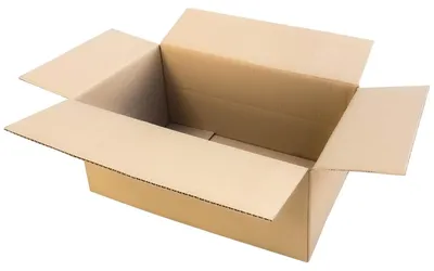 Produktbild von 2x Faltkarton 450x250x(100)-200mm mit variabler Höhe 1-wellig Dickwelle braun