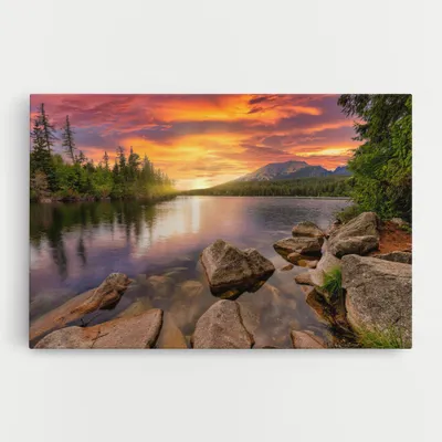 Produktbild von ARTHUB® Leinwandbild 20x30 cm, Tatra View | Wohnzimmerdekoration, Hängende Bilder, Wanddekoration, Heimdekoration, Landschaften, Berge