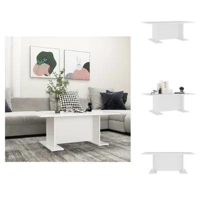 Produktbild von vidaXL Couchtisch Weiß 103,5x60x40 cm Holzwerkstoff - Couchtische