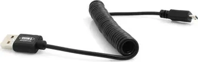 Produktbild von System-S Micro USB Spiralkabel Datenkabel Ladekabel 10 cm - 90 cm