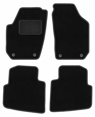 Immagine prodotto di Tappetini in moquette per Skoda Roomster 2006-2015 (multispazio) – set 4 pezzi, neri, su misura – Wielganizator LUX
