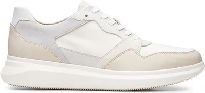 Immagine prodotto di CLARKS Scarpe da uomo Un Globe Run in pelle bianca 44