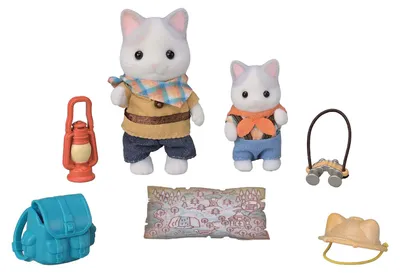 Image de Sylvanian Families Set d'exploration, Chat Bébé Latte et Set Frère