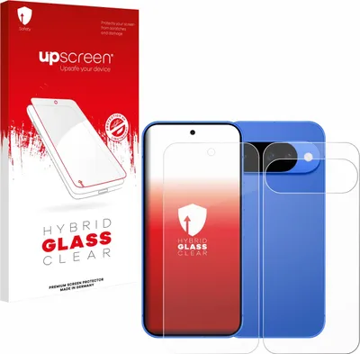 Produktbild von upscreen Schutzglas für Google Pixel 10 (Display+Rückseite) Schutzfolie Panzer Folie Glas Display Schutz klar