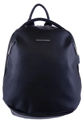 Produktbild von Momo Design Herrenrucksack schwarz mit Reißverschluss Polyester und Baumwolle Black B UNICA 32x40x15 cm MO-03SF-BLACK