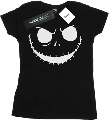 Produktbild von Disney - "Nightmare Before Christmas Jack's Face" T-Shirt für Damen BI35591 (XXL) (Schwarz)