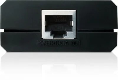 Produktbild von TP-Link PoE-Injektor, Gigabit Ethernet, 10,100,1000 Mbit/s, IEEE 802.3af, Schwarz, 48 V, FCC, CE