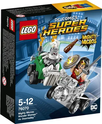 Produktbild von LEGO® - DC Universe Super Heroes™, Mighty Micros: Wonder Womanâ„¢ vs. Doomsda; 76070