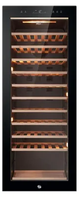 Produktbild von Haier Wine Bank 50 Series 5 HWS84GA, Weinkühler mit Kompressor, Freistehend, 84 Flasche(n), G, Schwarz, Schwarz