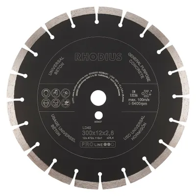 Produktbild von Rhodius Diamanttrennscheibe LD 40 300x7x2,5x25,40mm Stein Proline - 303437