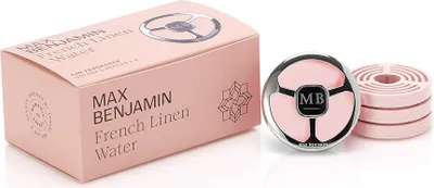 Produktbild von Max Benjamin Auto-Duftspender Geschenkset French Linen Water