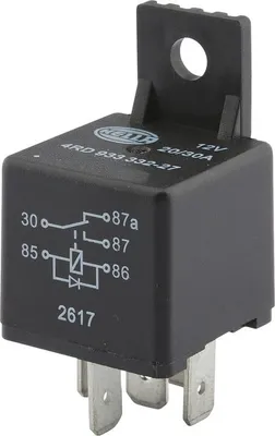 Produktbild von Relais Arbeitsstrom 12 V Wechsler 5-polig HELLA für u.a. BCS
