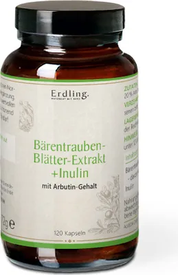 Produktbild von Bärentraubenblätter-Extrakt + Inulin - 120 Kapseln