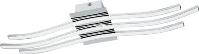 Produktbild von EGLO LED Deckenlampe Roncade, 3 flammige Deckenleuchte, Material: Alu, Stahl, Kunststoff, Farbe: Chrom