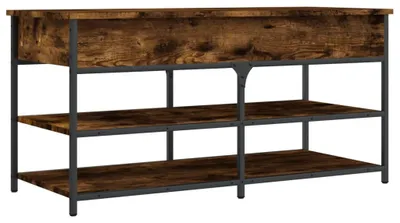 Obrázek produktu pro vidaXL Lavice na boty kouřový dub 100x42,5x50 cm materiál na bázi dřeva