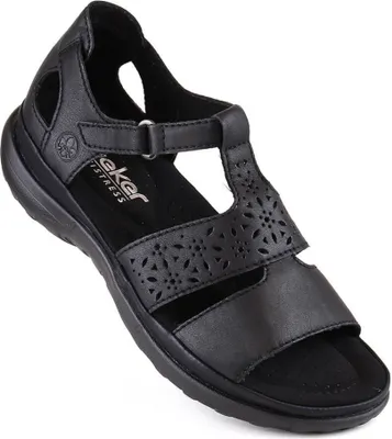 Produktbild von Rieker bequeme Sandale schwarz in Gr. 38