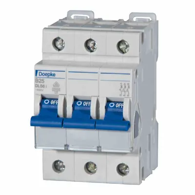 Image de DOEPKE&CO. Disjoncteur de protection de circuit B 25A 3p 400V 10kA 3TE UC
