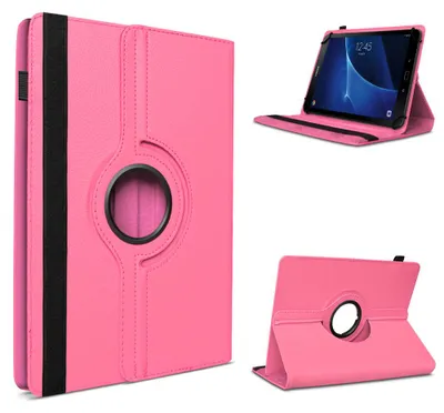 Produktbild von Tablet Hülle für Samsung Galaxy Tab A6 10.1 Tasche Schutzhülle Case Schutz CoverMotiv:Pink