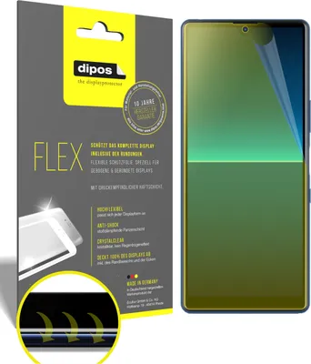 Produktbild von 3x Schutzfolie für Sony Xperia L4 Folie, 100% Displayabdeckung, dipos Flex