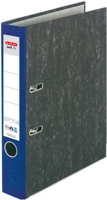 Produktbild von herlitz 5141403 maX.file nature Ordner blau marmoriert Karton 5,0 cm DIN A4