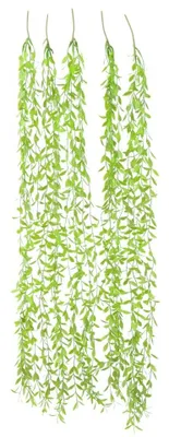 Image de 5 plantes artificielles de saule pleureur - Décoration intérieure verte