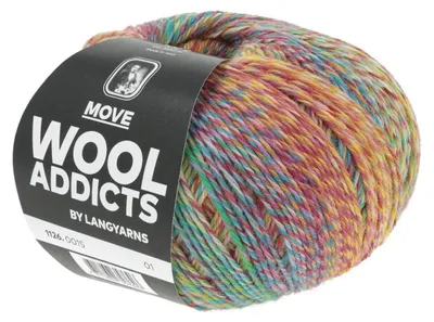 Produktbild von Lang Yarns - Move 0015 grün blau pink bordeaux
