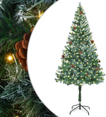 Obrázok produktu pre vidaXL Umelý vianočný stromček zelený 180 cm PVC a oceľ