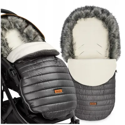 Produktbild von Sensillo Winterfußsack Graphit Warm für Kinderwagen und Schlitten