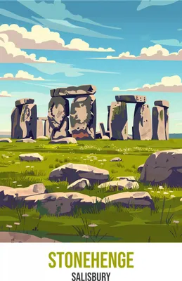 Produktbild von Plakat 50x70cm Stonehenge