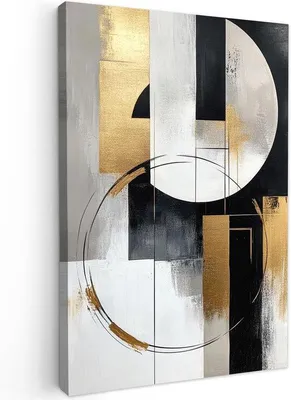 Produktbild von Goldsilberfarbenes Wandbild 60x90cm für Wohnzimmer oder Schlafzimmer