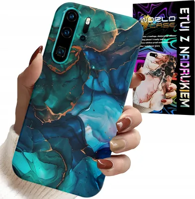Produktbild von Fall Für Huawei P30 Pro - Blau Grün Marmor Zurück Designs