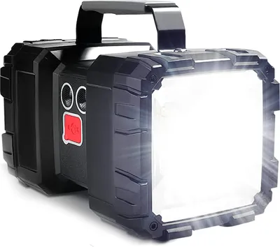 Produktbild von LED Taschenlampe LED 1500 Lumen-Handscheinwerfer, 5000mAh Lithium-Akku Handlampe, Suchscheinwerfer, Dimmbare Campinglampe, Arbeitsleuchte, Notlicht