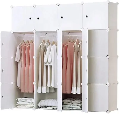 Imagen del producto de Armario Silecomplaza, 16 compartimentos, 148 x 47 x 148 cm, blanco