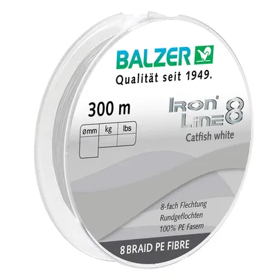 Produktbild von Balzer Iron Line 8 Catfish Wels 300 m Spule geflochte Schnur grün 0,70 mm/89,0 kg
