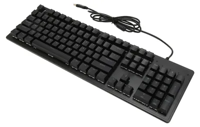 Zdjęcie produktu dla Klawiatura gamingowa USB, 104 klawisze, przełączniki mechaniczne, podświetlenie RGB, kabel o długości 1,5 m, klawiatura przewodowa do komputerów stacjonarnych i laptopów, przełączniki zielone (czarne klawisze)