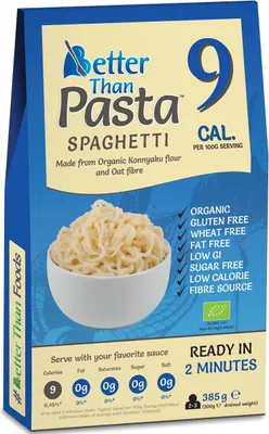 MAKARON (KONJAC) SPAGHETTI BEZGLUTENOWY BIO 385 g (300 g) - BETTER THAN FOODS