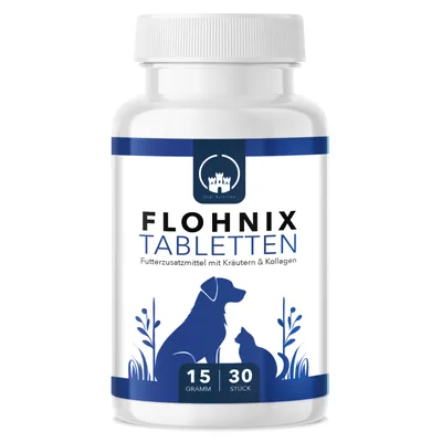 Produktbild von Saint Nutrition® Flohnix Tabletten - Läuse & Flöhe – für Hunde und Katzen – Flohmittel – natürliche Formel – Abwеhr gegen Flöhe und Läuse - Floh Hund