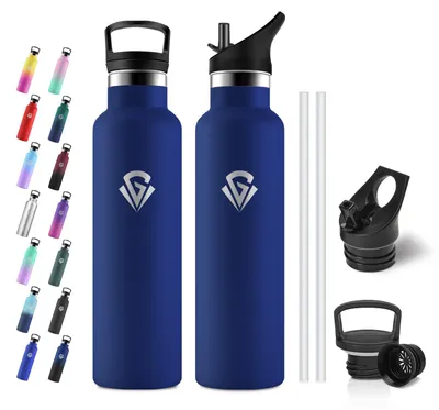 Produktbild von JAPORIA Trinkflasche Edelstahl 750ml, Thermoskanne BPA-frei, Doppelwandig Isolie