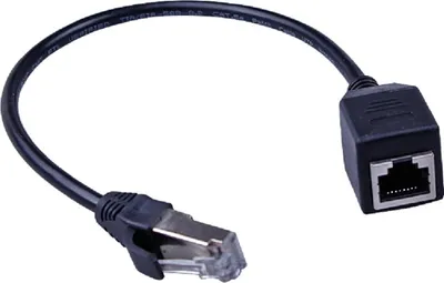 Produktbild von Smartstuff24 RJ45 Ethernet Adapter Erweiterung 1 auf 1 Port, RJ45 LAN Splitter 1 auf 2 Port, RJ45 1 Stecker auf 2 Buchsen Adapter, Adapterkabel für cat5,cat6, cat7,cat 8