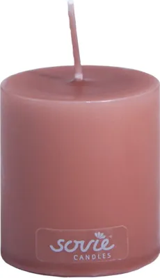 Produktbild von Sovie CANDLES Stumpenkerze in Kupferrot Ø 50 mm x H 60 mm, Brenndauer ca. 16 Std., 24 Stück