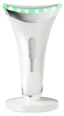 Obrázok produktu pre INF EMS masážny prístroj na tvár - Vibrácie, Ohrievanie a EMS mikroprúdy pre tvár a krk, 45°C, USB-C nabíjateľný biely