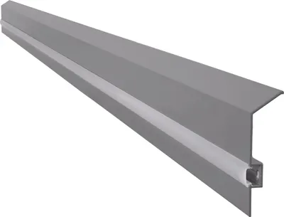 Immagine prodotto di Battiscopa C2 in alluminio Renoplast, profilo terminale, 8x2,5x200 cm, grigio