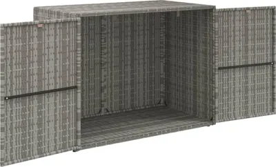 Produktbild von "im Sonderangebot"Gartenschrank - praktischem Design - Gartenschuppen - Grau 100x55,5x80 cm Poly Rattan DEMöbel 1838713
